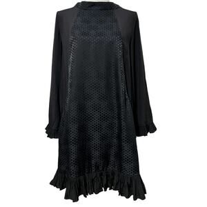 Development by Erica Davies black dress silk blend 8